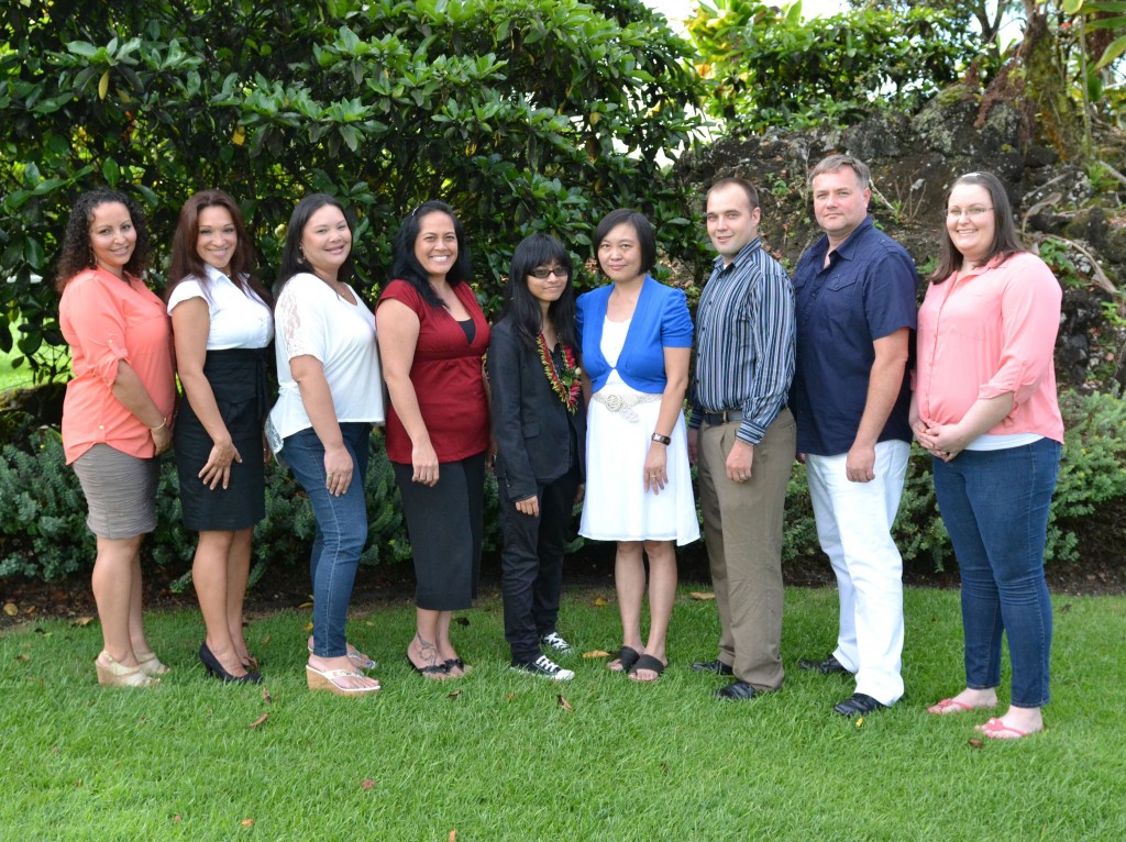 Nine students graduated from the Hawai‘i CC Nursing program on Wednesday, July 24 during a ceremony at the ‘Imiloa Astronomy Center in Hilo.