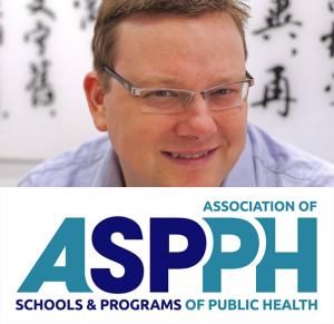 Jay Maddock and ASPPH logo