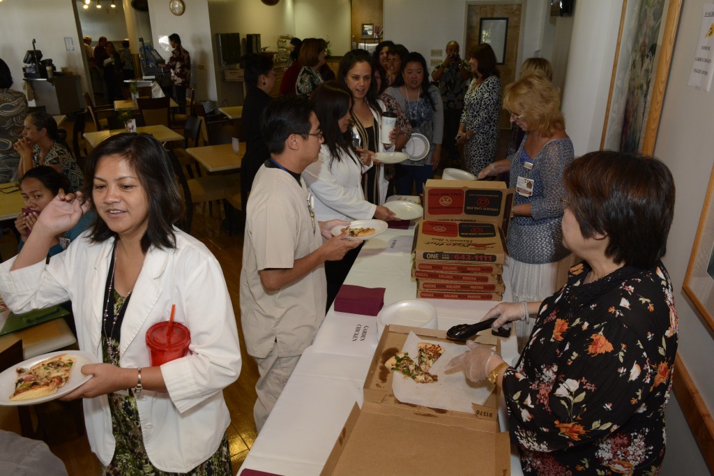 PMMC thanks employees with pizza lunch after 875 days of commitment to the health and well-being of the people of Central and West O’ahu