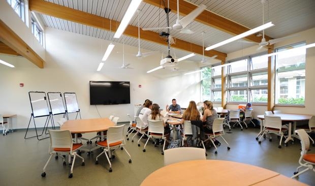 College of Education class in new net-zero building.