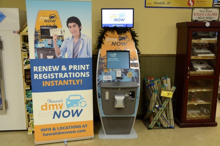 Hawaii Ahe Selfservice Kiosks Remain Quickest Way to Renew Vehicle