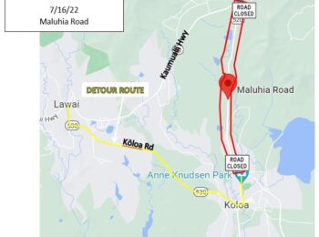 Maluhia Road to close for community clean-up on July 16